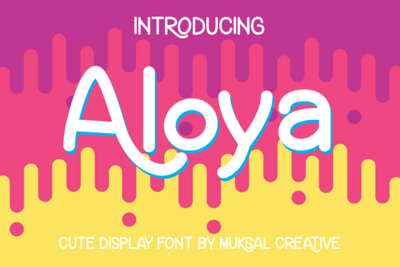 Aloya: A Playful Typeface for Whimsical Branding