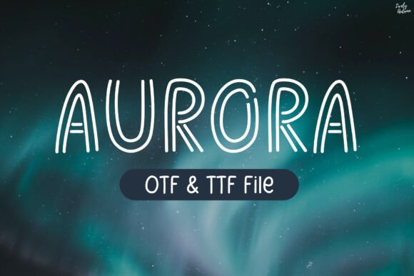Aurora: The Modern Display Font with a Cosmic Glow