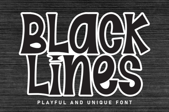 Black Lines: The Playful Display Font That Brings Joy to Design