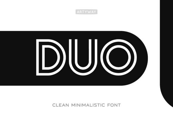 Duo Font: Retro-Futurism Meets Modern Minimalism