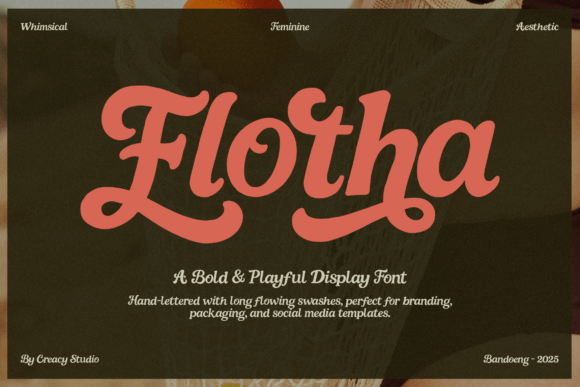 Flotha: The Bouncy Display Font That Brings Playful Energy to Your Brand