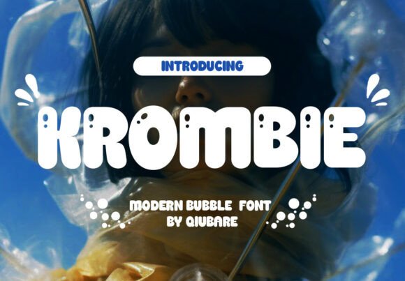 Krombie: A Playful Bubble Font for Joyful Designs