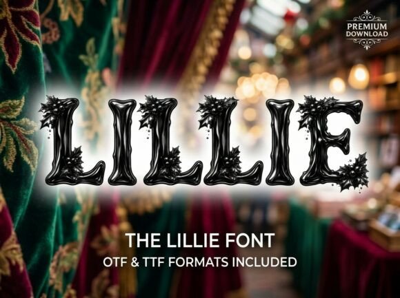 Lillie: A Dark and Enchanting Typeface for Winter Noir