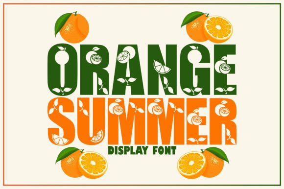 Orange Summer: A Font That Brings Your Creative Projects to Life