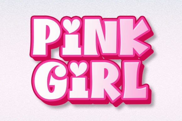 Pink Girl: A Charming Typeface for Creative and Commercial Projects