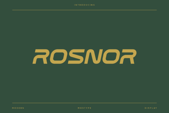 Rosnor: The Bold Typeface for Modern Sports Branding