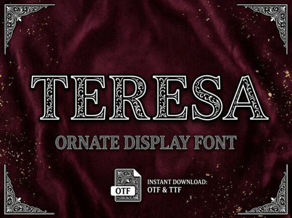 Teresa: A Decorative Display Typeface for Unforgettable Branding