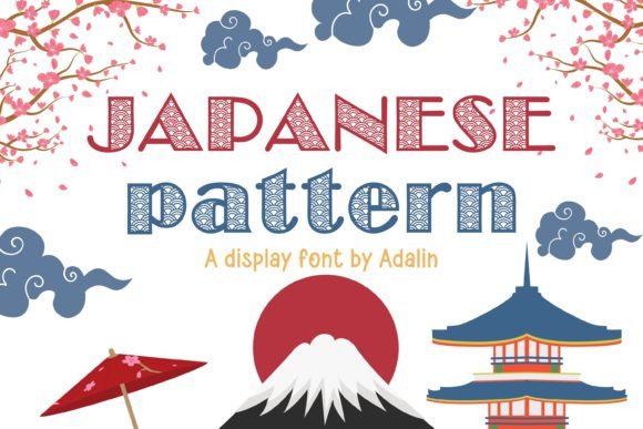 Unleashing Playful Energy with the Japanese Pattern Typeface